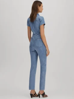 Good American Denim Skinny Jumpsuit