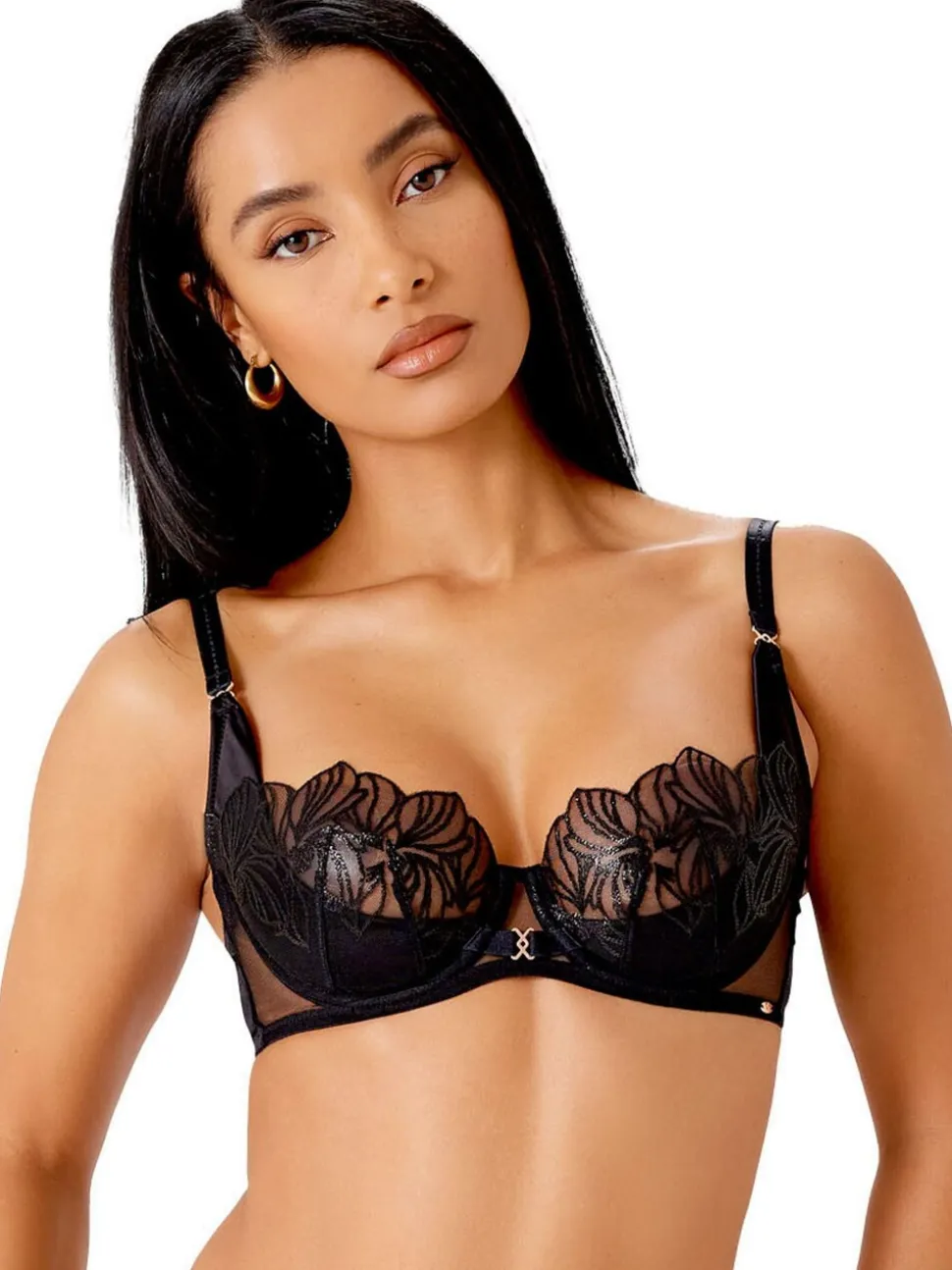 Gossard VIP Lavish Balcony Black Bra