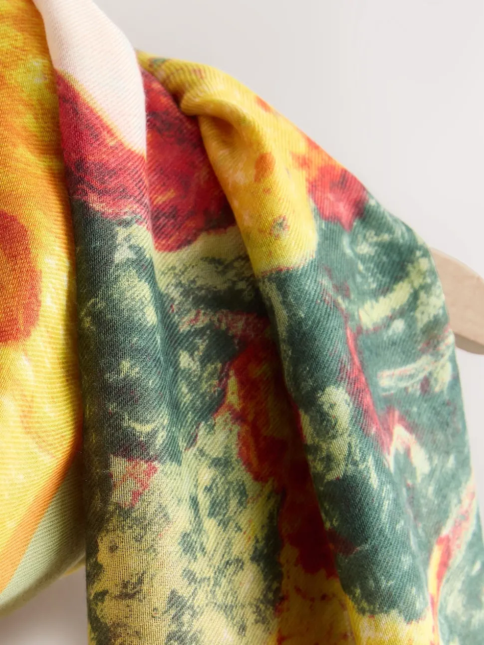 Green Benjamin MacGregor Artist Collaboration Lightweight Scarf