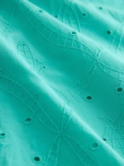 Green Broderie Shirt