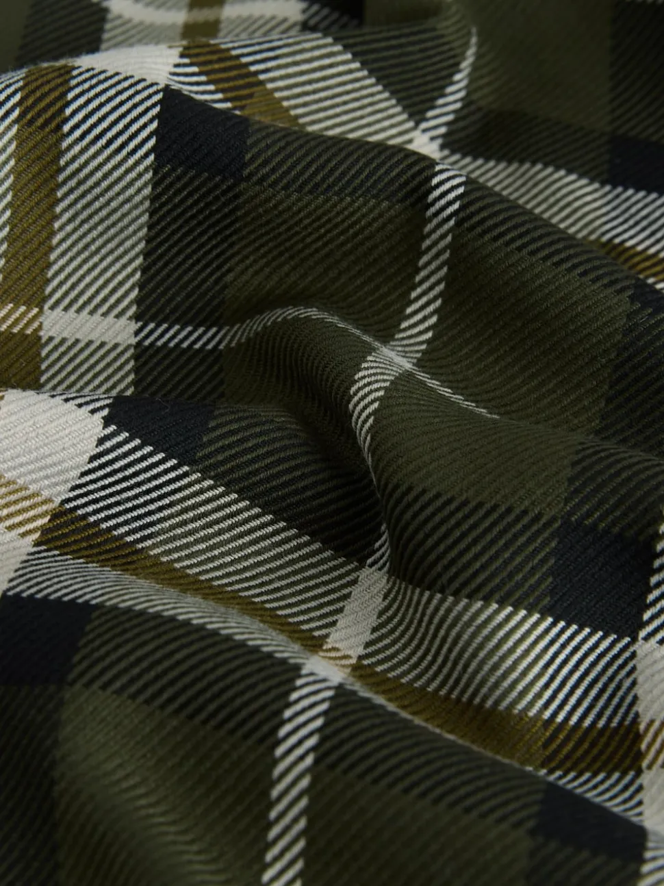 Green Check Midi Slip Skirt