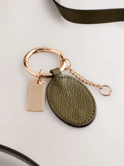 Green Leather Slouchy Cross-Body Bag