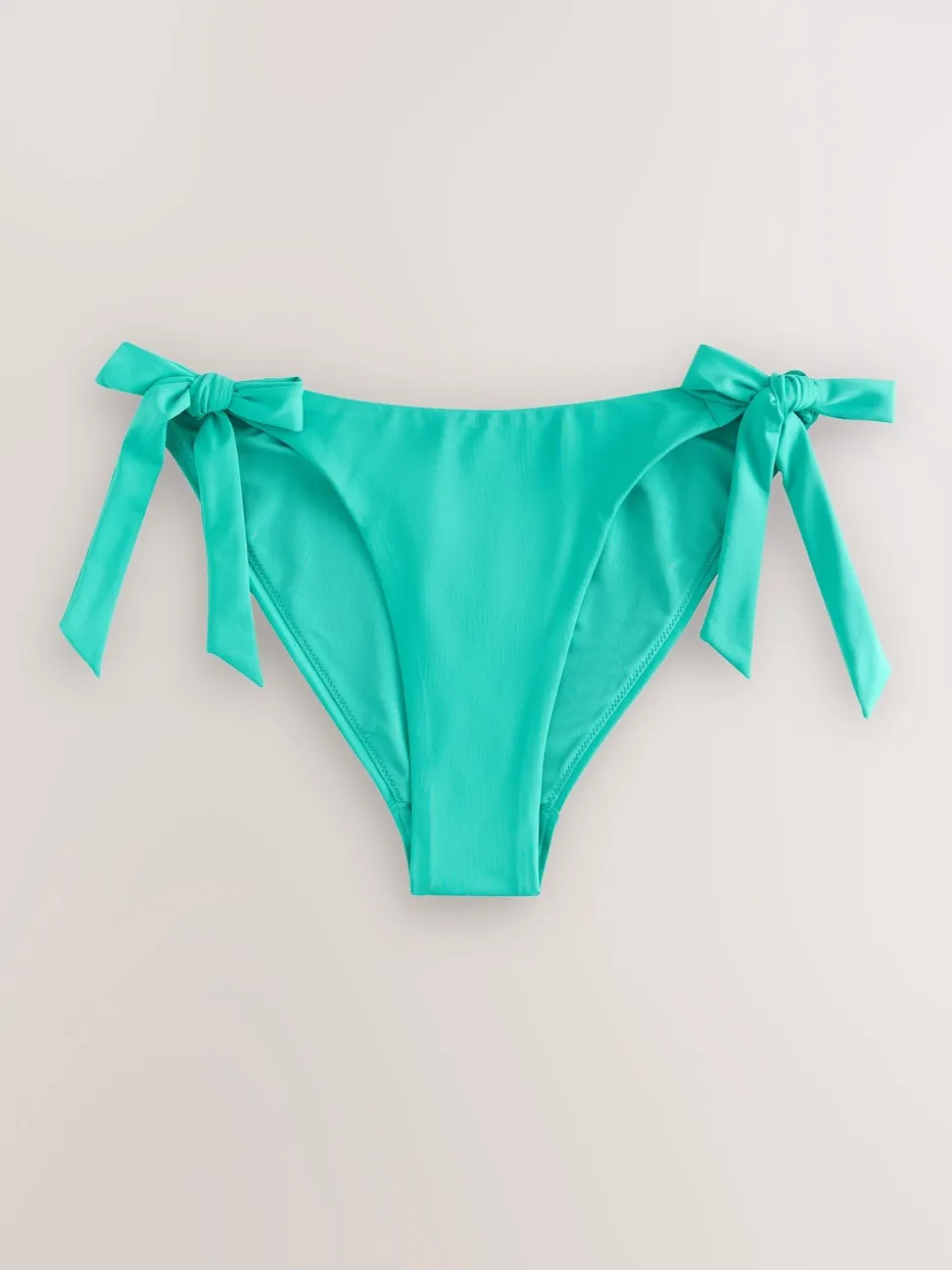 Green Tie Side Bikini Bottoms
