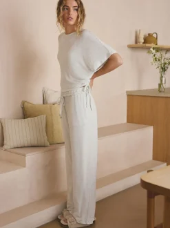 Grey Cosy Short Sleeve Pyjamas