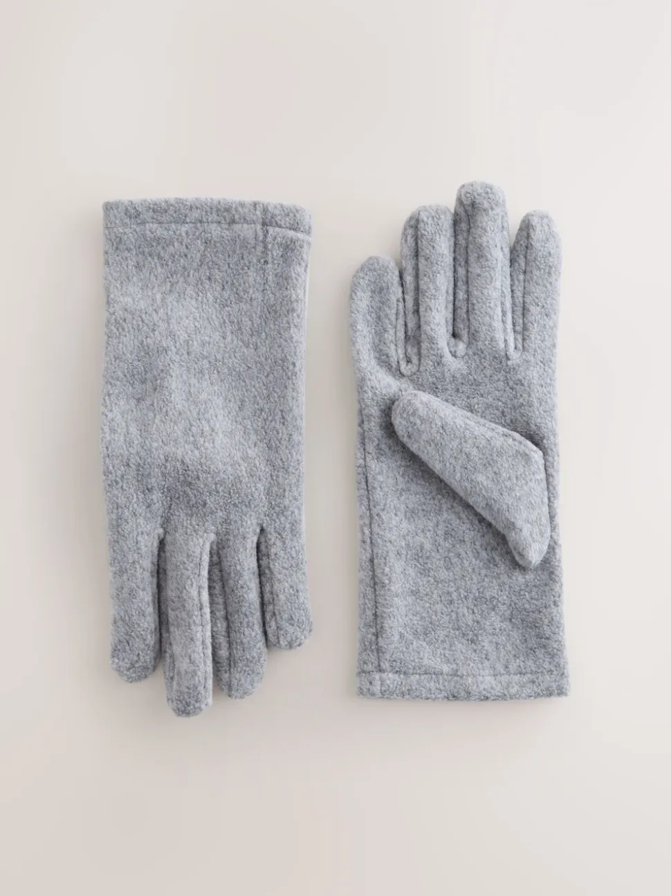 Grey Fleece Gloves