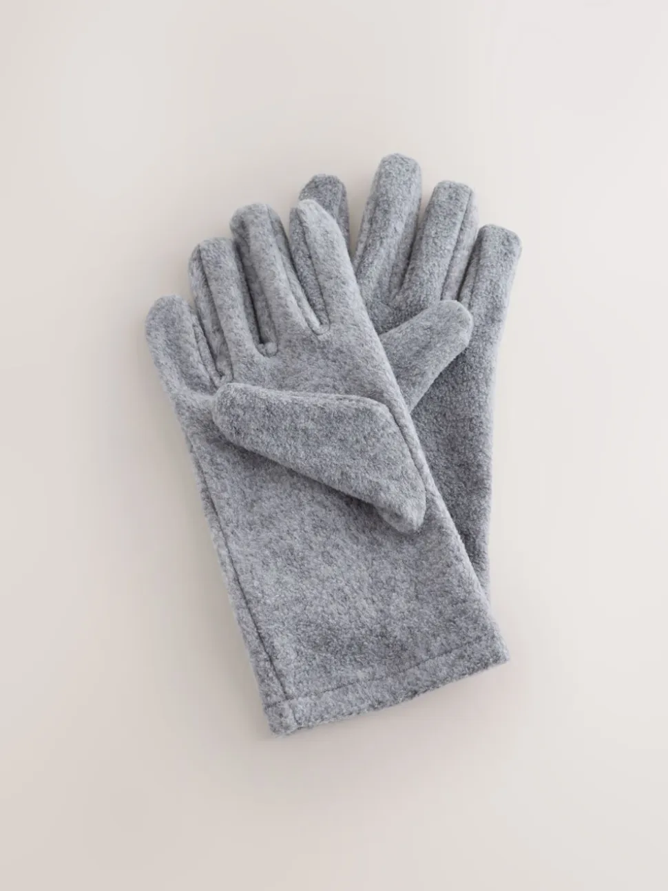 Grey Fleece Gloves