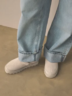 Grey Forever Comfort® Chunky Sole Footbed Clogs
