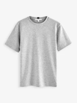 Grey Heavyweight Short Sleeve Crew Neck T-Shirt