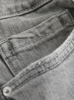 Grey Mid Rise Authentic Bootcut Jeans