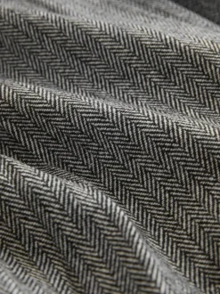 Grey Mini Kilt Skirt With Wool