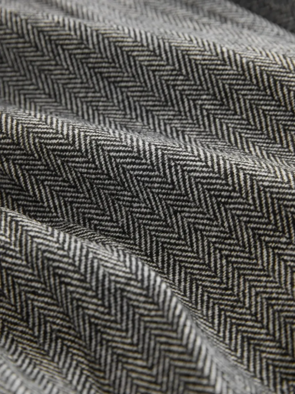 Grey Mini Kilt Skirt With Wool