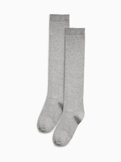 Grey Modal Blend Knee High Socks 2 Pack
