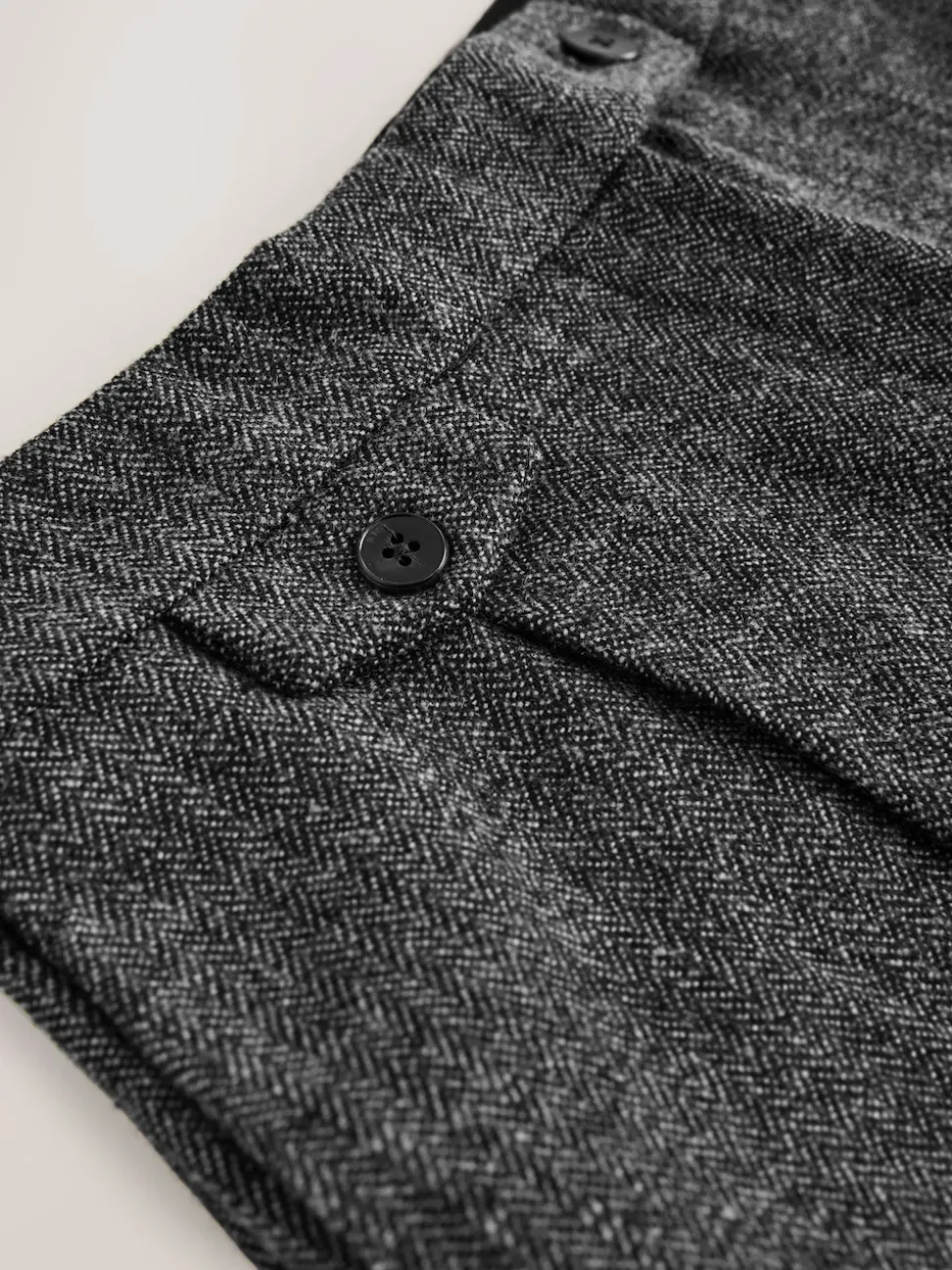 Grey N. Premium Wide Leg Pleated Trousers With Wool