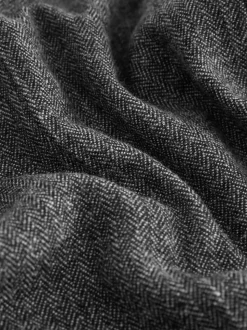 Grey N. Premium Wide Leg Pleated Trousers With Wool