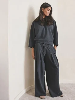 Grey N.Premium Brushed Wide Sweatshirt
