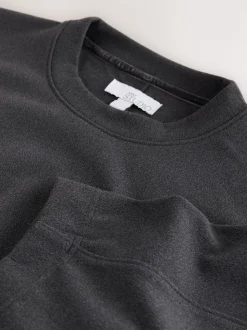 Grey N.Premium Brushed Wide Sweatshirt