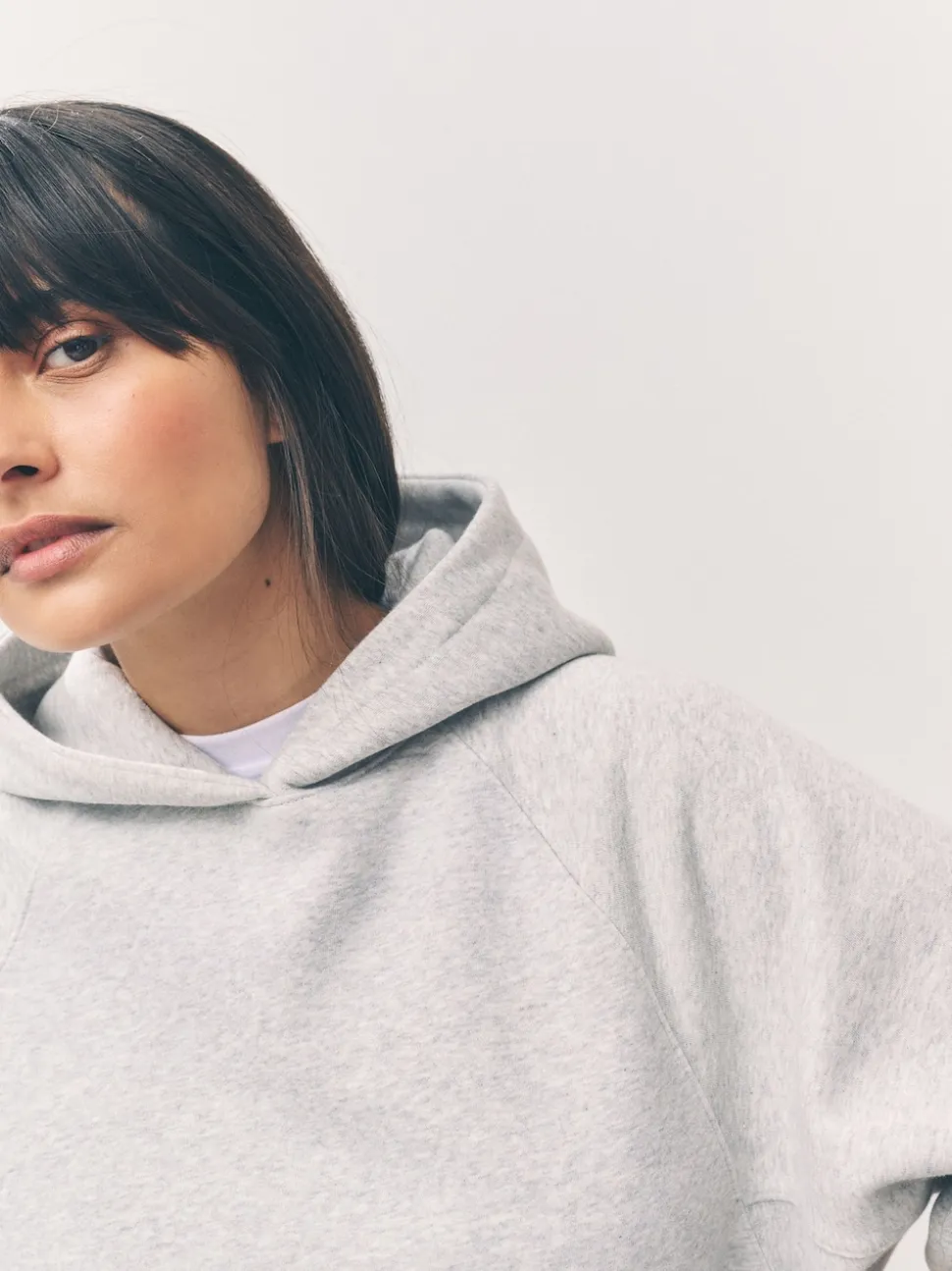 Grey Relaxed Fit Heavyweight Longline Hoodie