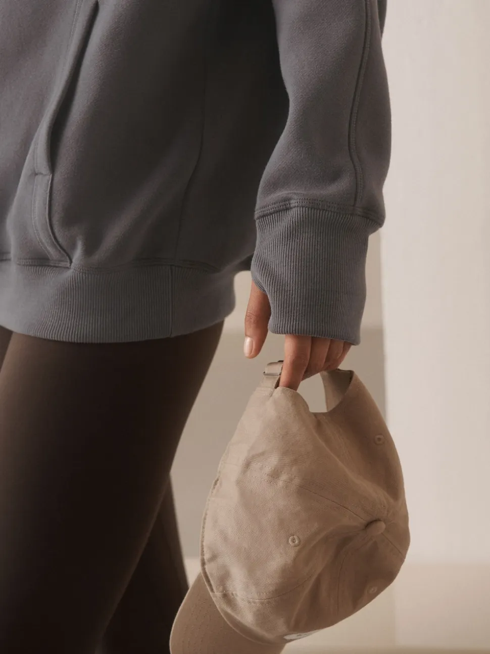 Grey Relaxed Fit Longline Hoodie