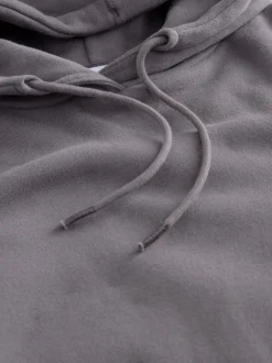 Grey Relaxed Fit Longline Hoodie