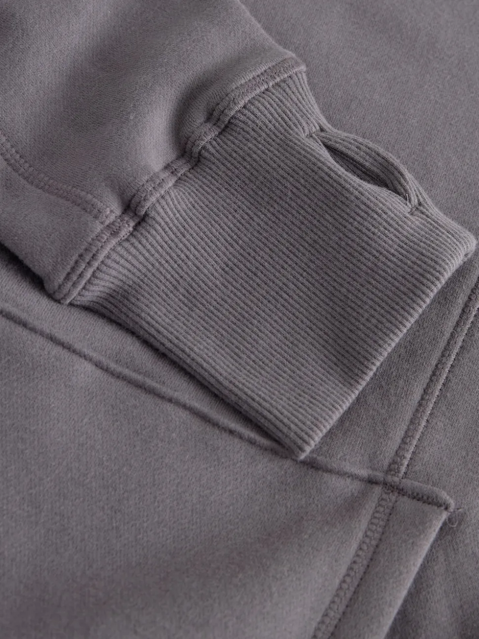 Grey Relaxed Fit Longline Hoodie