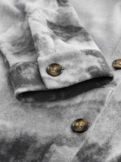 Grey Scene Polar Fleece Shacket