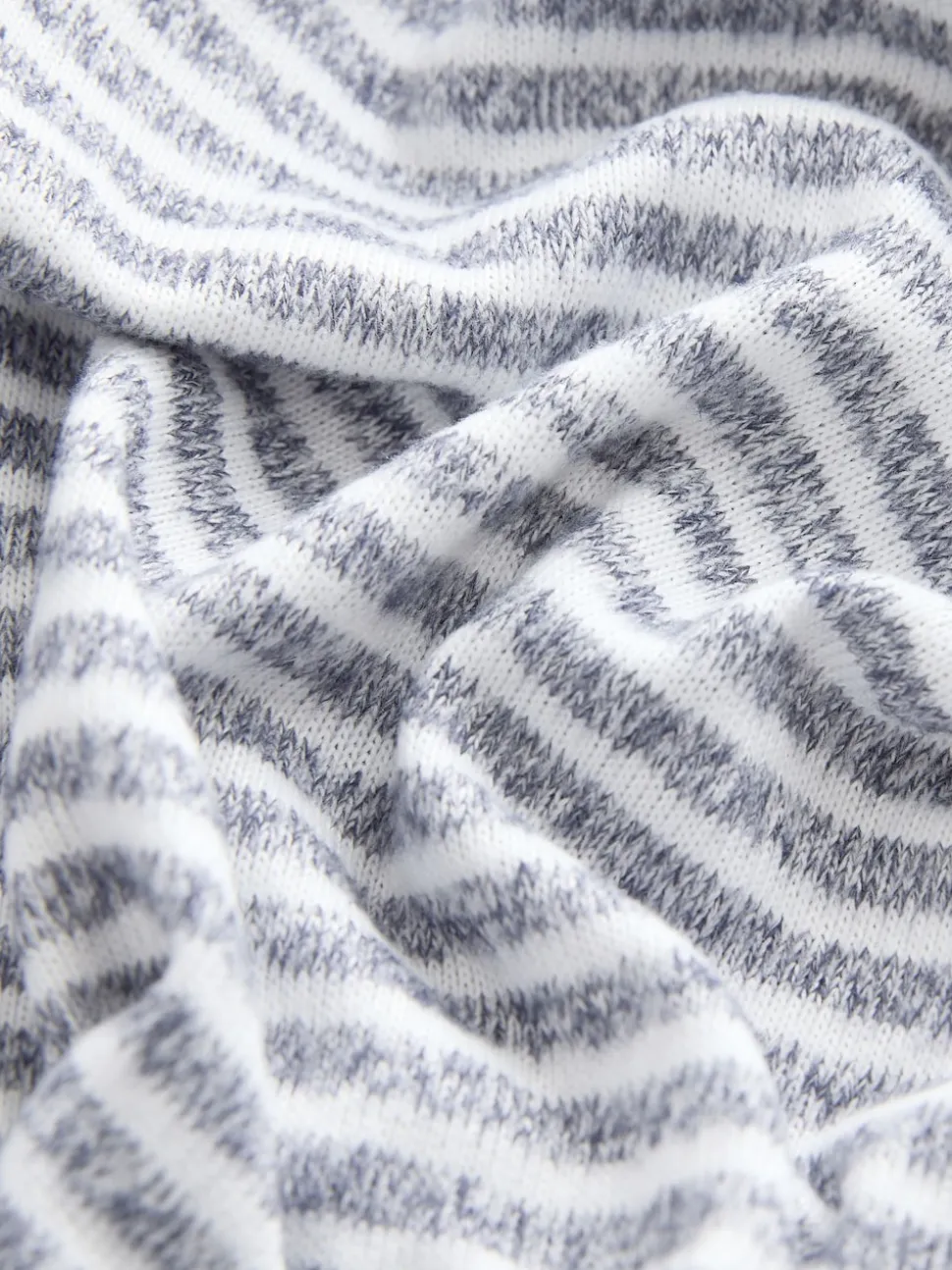 Grey Stripe Cosy Lightweight Dressing Gown