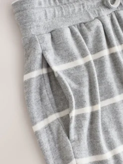 Grey Stripe Cosy Long Sleeve Pyjamas