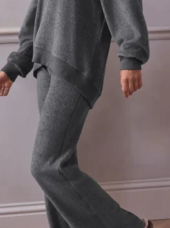 Grey STUDIO Fleece Tunic & Joggers Set