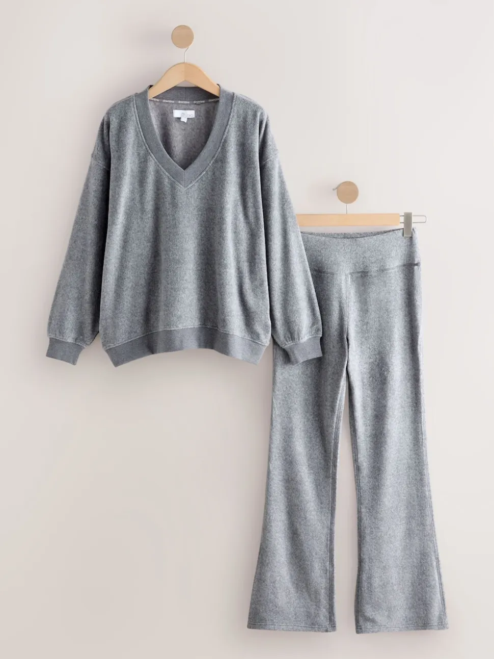Grey STUDIO Fleece Tunic & Joggers Set