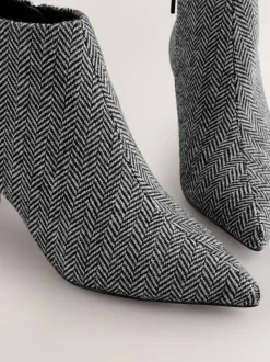 Grey Tweed Forever Comfort® Kitten Heel Ankle Boots