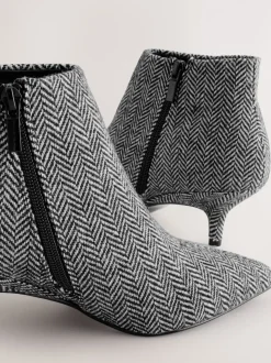 Grey Tweed Forever Comfort® Kitten Heel Ankle Boots