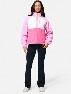 Gym + Coffee Pink Snap Polar Fleece