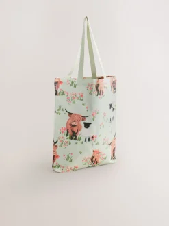Hamish Highland Cow Cotton Shopper Bag