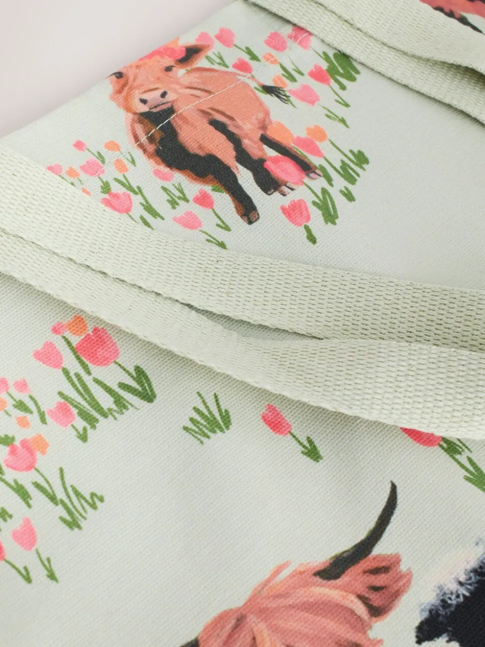 Hamish Highland Cow Cotton Shopper Bag