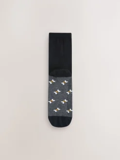 Hamish Highland Cow Footbed Ankle Socks 5 Pack