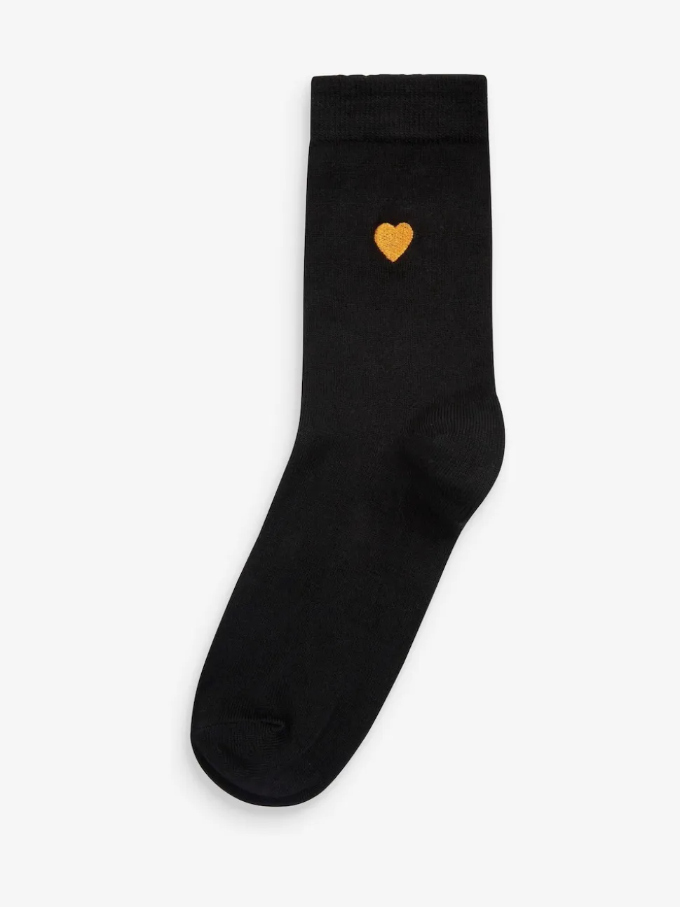 Heart Embroidered Motif Ankle Socks 5 Pack