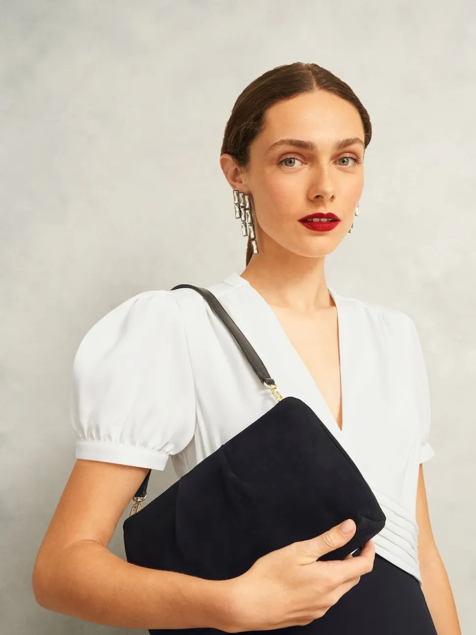 Hobbs Black Clifton Clutch