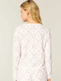 Hollister Cosy Long Sleeve White Pyjama Top