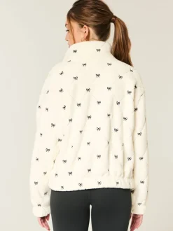 Hollister Gilly Hicks Embroidered Full Zip Sweatshirt