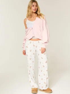 Hollister Low Rise Cosy Pointelle Pyjamas Bottoms