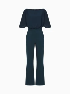 Hot Squash Blue Drop Shoulder Jumpsuit