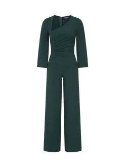 Hot Squash Ruched Jumpsuit with Sleeves