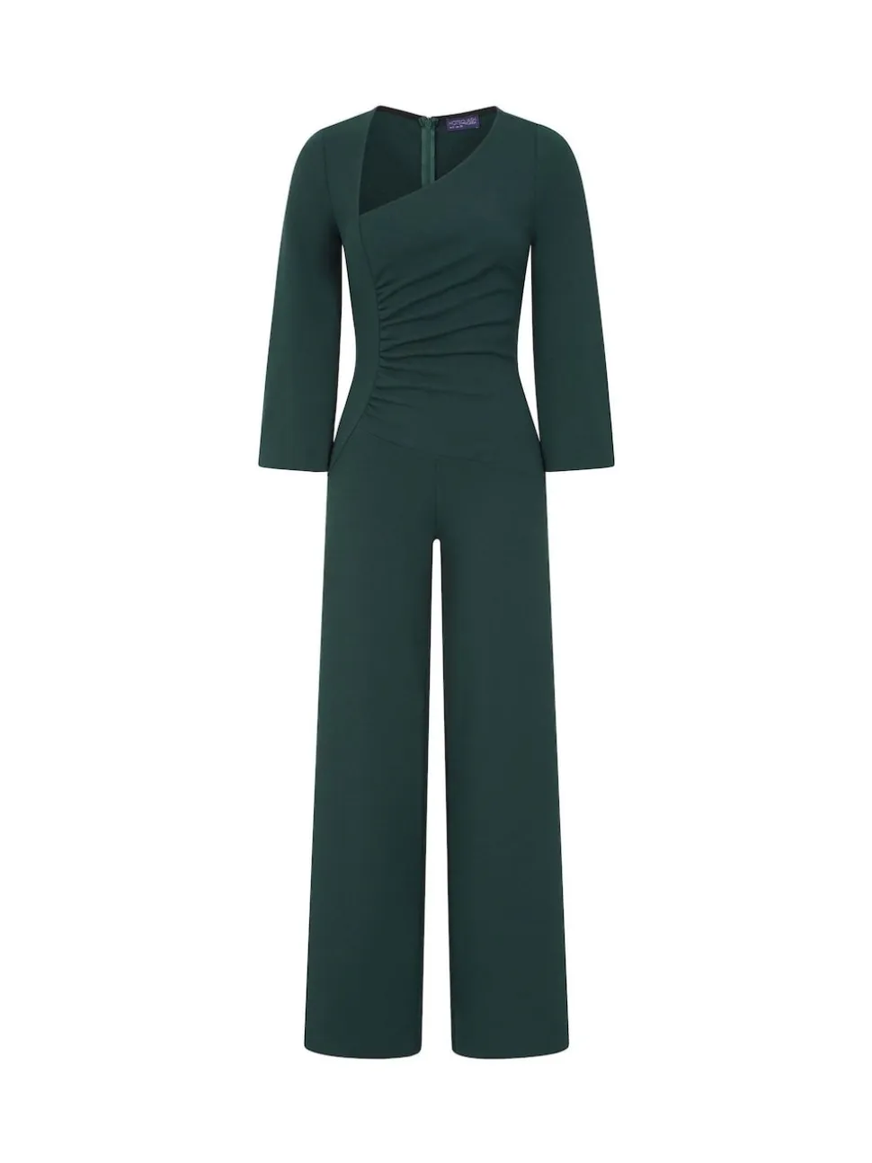 Hot Squash Ruched Jumpsuit with Sleeves
