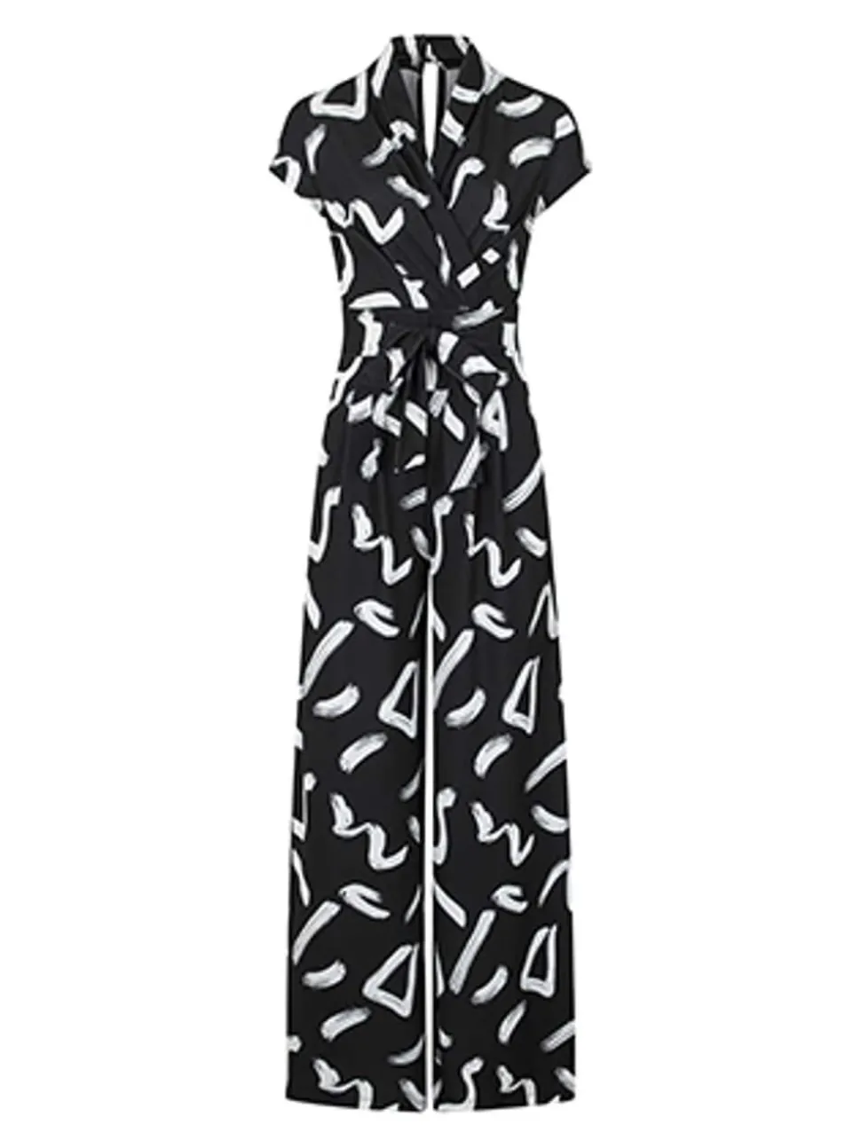 HotSquash Black Jersey Wide Leg Jumpsuit