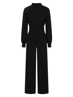 HotSquash Wide Leg Jumpsuit With Blouson Sleeve