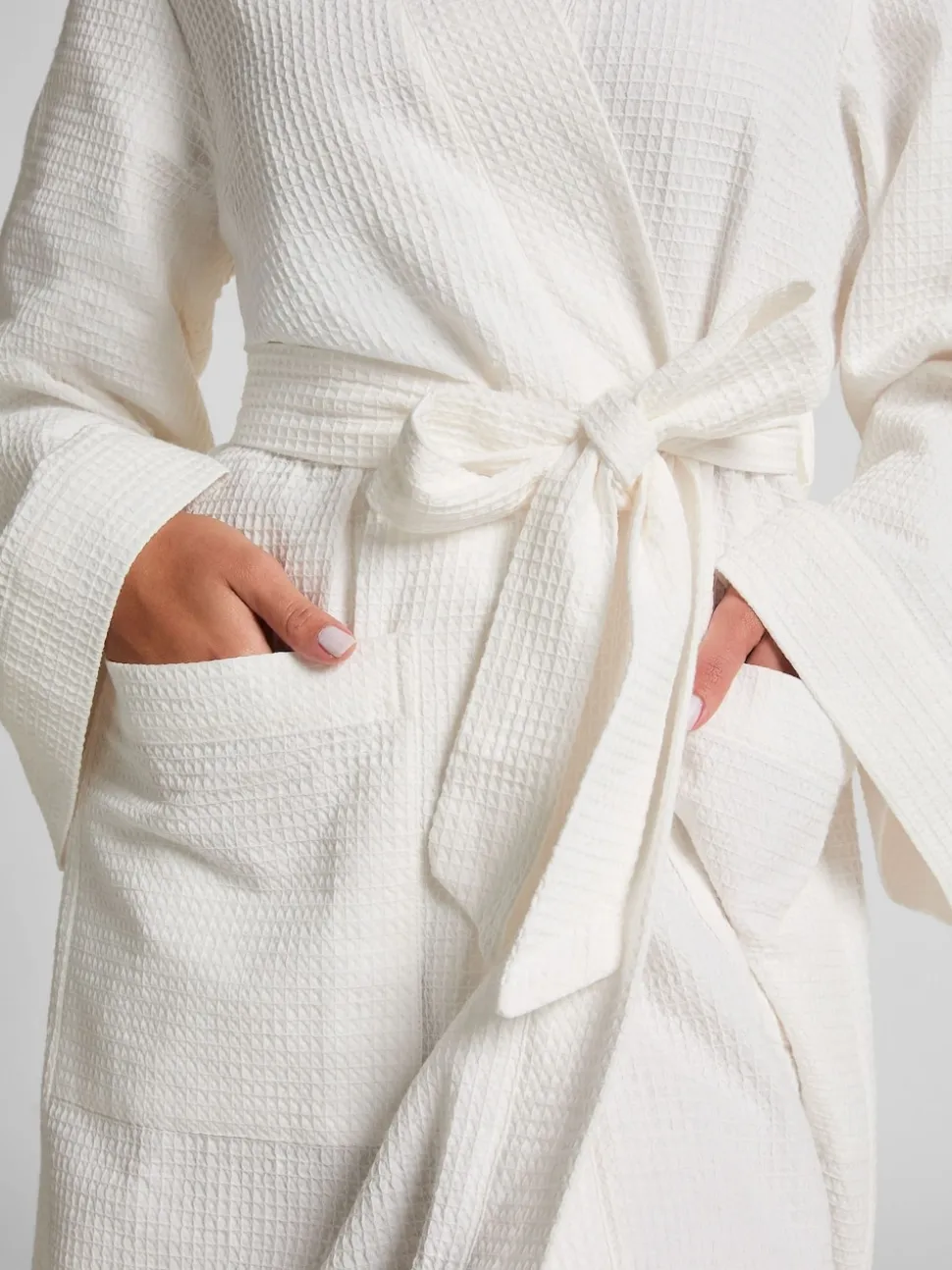 Hunkemöller Waffle White Bathrobe