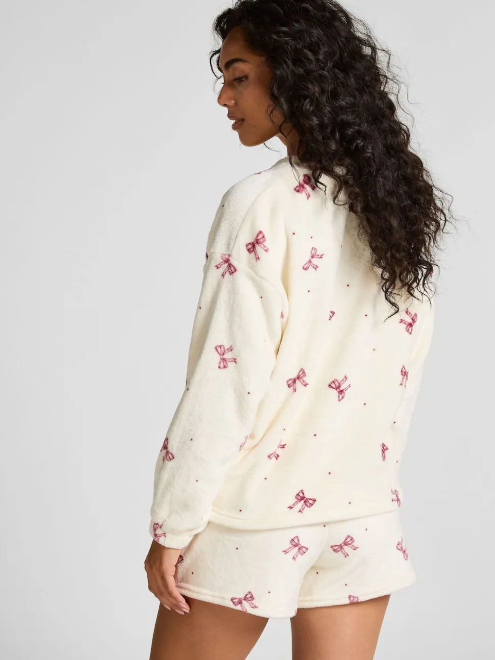 Hunkemoller Flannel Fleece White Pyjamas Set