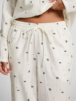 Hunkemoller Mistletoe Pyjamas White Joggers