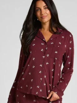 Hunkemoller Red Essential Jersey Long-Sleeved Jacket