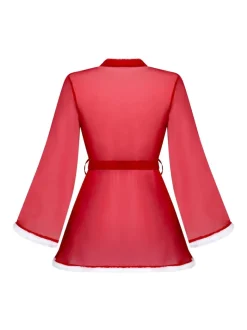 Hunkemoller Red Santa Mesh Kimono